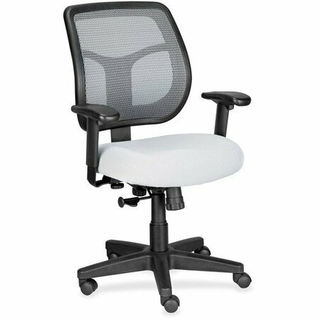 EUROTECH - THE RAYNOR GROUP Mid-back Chair, Mesh, Apollo, 26inx19.3inx35-38.5in, SIlver EUTMT9400SL